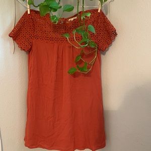 burnt orange dress